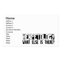 Herpetology What Else Is There? Business Card Template