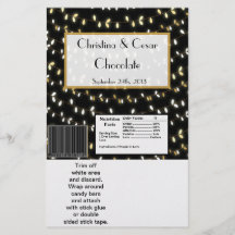 Hershey's Large Bar Wrapper Glowing Summer Lights Personalized Flyer