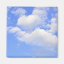 Herz aus Wolken Kühlschrankmagnet