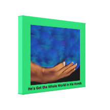 He's Got the Whole World in His Hands Canvas Canvas Prints