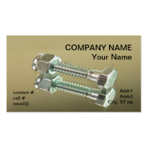 hex head bolt business card