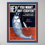 Hey, You Want Any Codfish? Songbook Cover Print