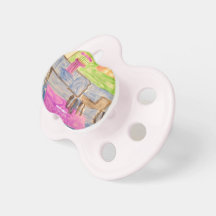 HI54ART Watercolor Printemps Pacifiers