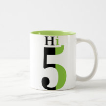 Hi 5 mug - green