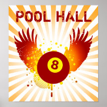 hi-fi pool hall print