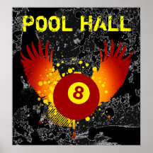 hi-fi pool hall print