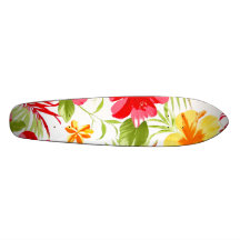 Hibiscus Floral Fiesta Skateboard