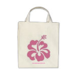 Hibiscus Flower PINK Tote Bags
