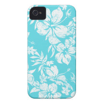 Hibiscus Pareau Hawaiian iPhone 4 Cases