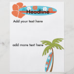 Hibiscus Surfboard Flyer