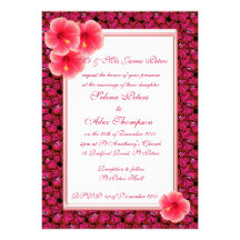 Hibiscus Wedding Invitation
