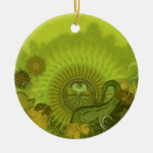 Hidden Dreams - Forest green Christmas Ornament
