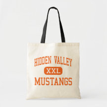 Hidden Valley - Mustangs - High - Grants Pass Tote Bag