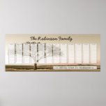 High Country Family Perpetual Calendar Custom Poster