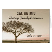 High Country Save the Date Family Reunion Card