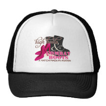 High Heels and Combat Boots (Black) Mesh Hats
