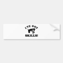 High jumping vector designs bumper sticker