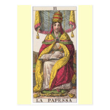 High Priestess Vintage Tarot Postcards