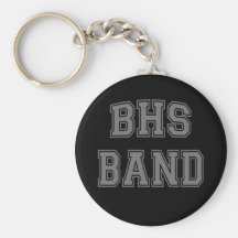 HIGH SCHOOL BAND - BHS GRAY KEYCHAIN