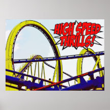 "High Speed Thrills" Poster