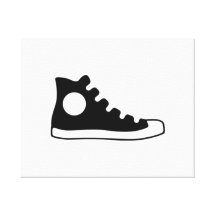 High Top Sneaker Canvas Print
