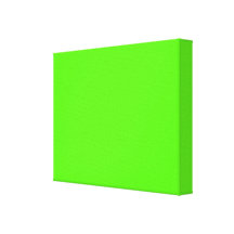 High Visibility Neon Green Stretched Canvas Prints