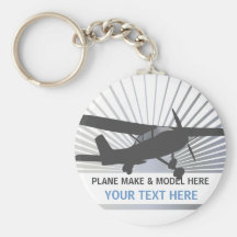 High Wing Aircraft Key Chains