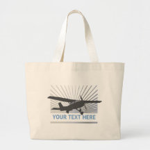 High Wing Aircraft Tote Bag