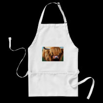 Highland Cow Painting aprons