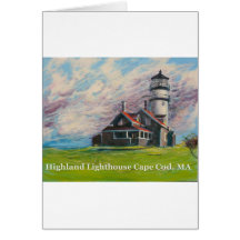 Highland Lighthouse Cape Cod, MA Greeting Card
