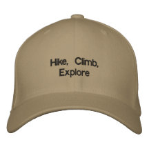 Hike, Climb, Explore Hat Embroidered Baseball Caps