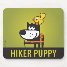 HIKER PUPPY Mouse Pad