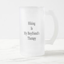 Hiking Is My Boyfriend's Therapy Mugs