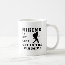 Hiking Is My Life Mugs