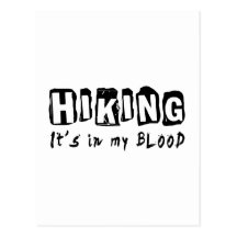 Hiking It's in my blood Postcard