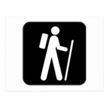 Hiking Sign Postcards