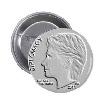 Hillary Clinton 2011 Secretary of State (shinier) Pinback Buttons