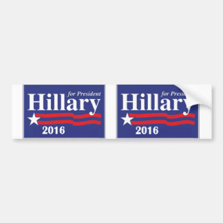 Hillary Clinton for President 2016 - 2 in 1 Bumper Sticker