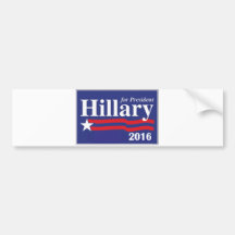 Hillary Clinton for President 2016 Bumper Sticker