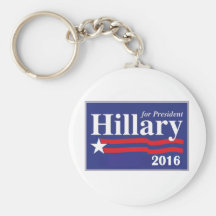 Hillary Clinton for President 2016 Keychains