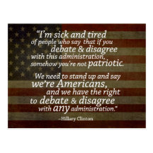 Hillary Clinton Quotation Post Cards