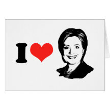 Hillary Clinton Talk Bubble Greeting Cards