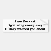 Hillary warned you bumper sticker - wht background