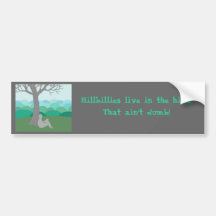Hillbilly (Personalise) Bumper Sticker