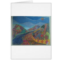 Hills and happiness card