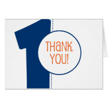 Hip 1st birthday party thank you cards