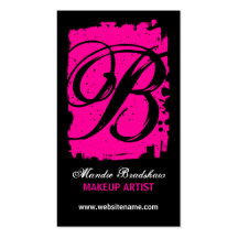 Hip and Bold Monogram Business Cards