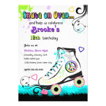 Hip and Colourful Roller Skate Invitation
