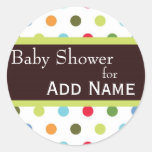 Hip dots round sticker