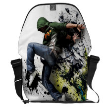 Hip hop dancer bolsas messenger